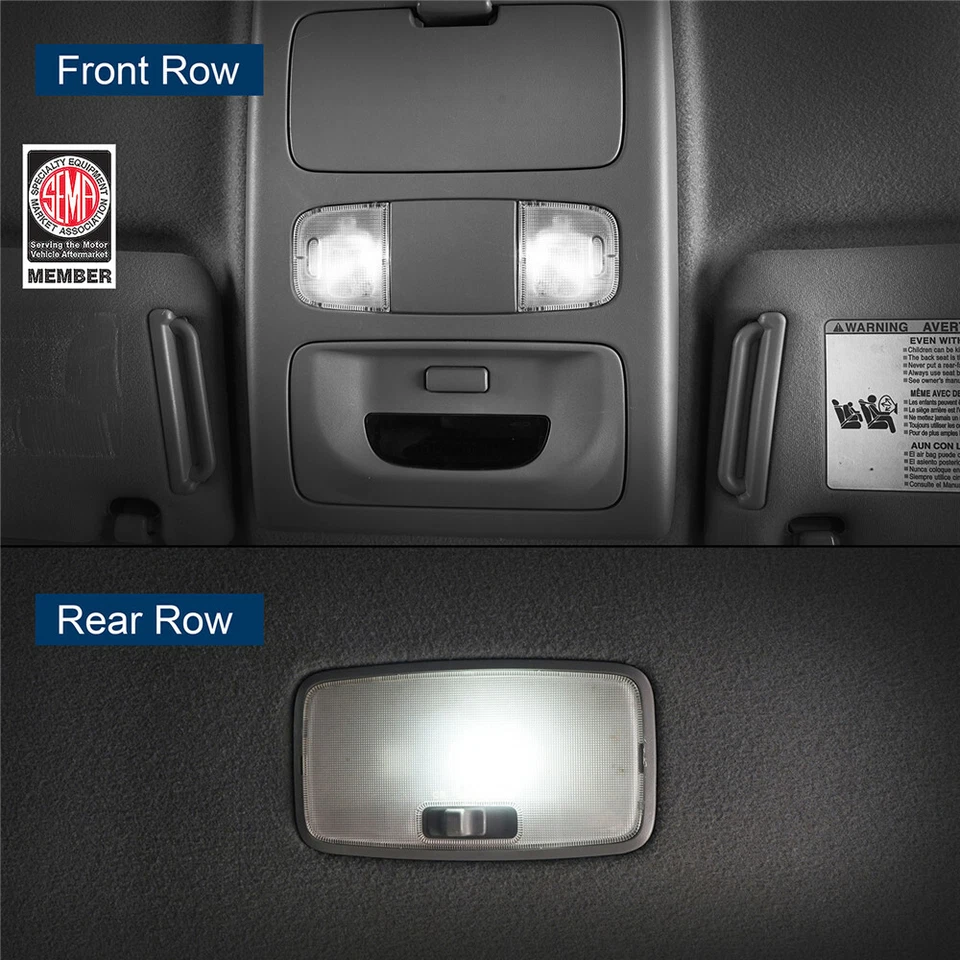 Kit de bombillas domo mapa interior LED blancas para Toyota Tacoma 2005-2015 segunda generación Foto 2 de 4