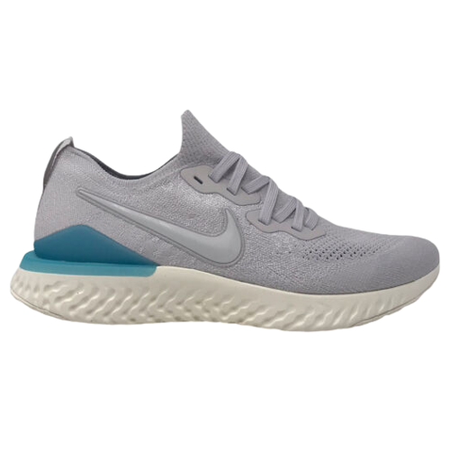 Nike Epic React Flyknit 2 Vast Grey Blue Lagoon