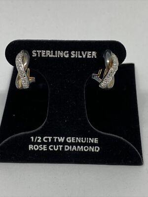 Victoria Townsend MCE12254 Diamond Hoop Earrings (1/2