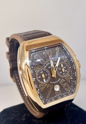 Franck Muller Vanguard Chronopraph Rose Goldbraunes Dial Automatic Herrenuhr