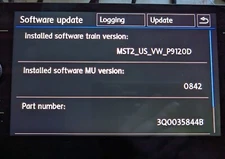 18 19 VW ATLAS RADIO RECEIVER OEM 3Q0035844B TESTED 8.0" MIB2 RETROFIT GTI GOLF 