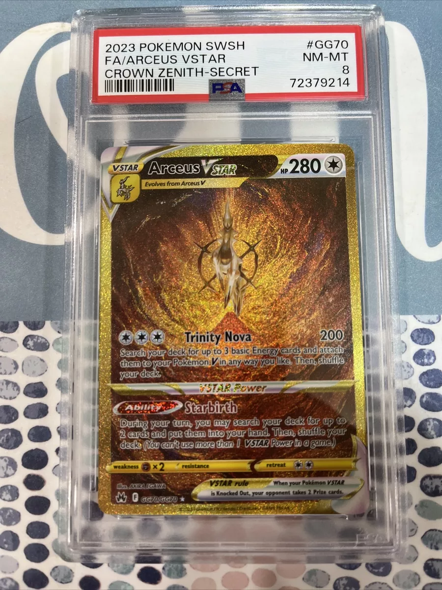 Secret Gold Arceus Vstar Pokemon Card