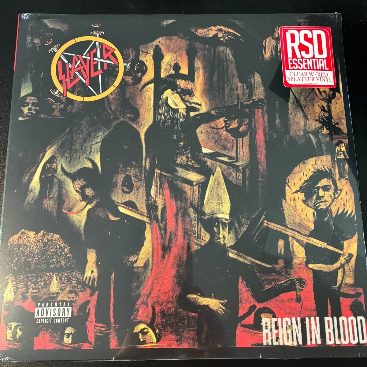 SLAYER REIGN IN BLOOD, BLOOD RED SPLATTERED VINYL LP, RSD