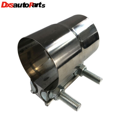 Lap Joint Band Clamp SS Clamp for 2.25''OD to 2.25''ID Exhaust Catback Muffler