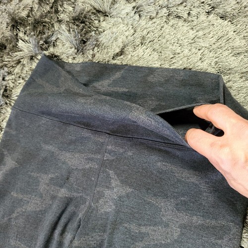 Leggings Vuori para mujer S gris camuflaje yoga gimnasio correr tiro alto defectos de tracción - Imagen 3 de 21