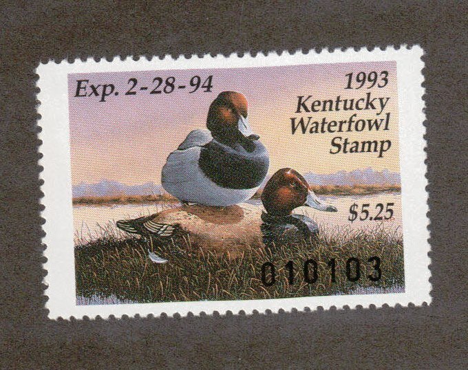 KY9 - Kentucky State Duck Stamp. MNH OG. Single. #02 KY9 | eBay