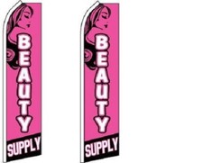 Beauty Supply King Size Polyester Swooper Flag pk of 2