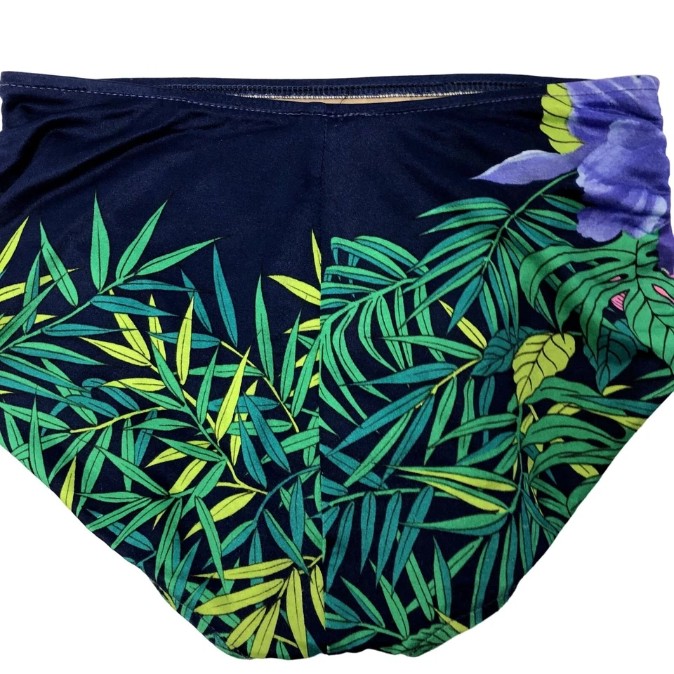 复古 60 年代 Jantzen 游泳套装花卉比基尼复古 MOD 热带高腰 10 — 第 4/4 张图片