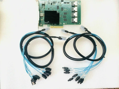 OEM LSI 9201-16i 6Gbps 16P SAS HBA P19 IT Mode ZFS FreeNAS unRAID 4* Cable SATA