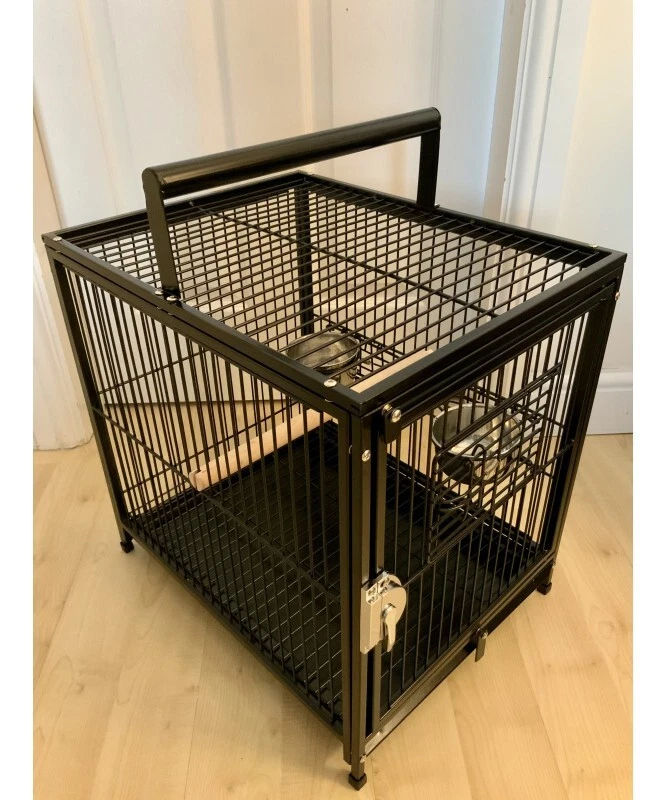 Parrot-Supplies Parrot Travel Cage ,Carry Cage, Vet Trips Holiday Cage - Black,
Opens in a new windo