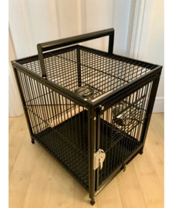 Parrot-Supplies Parrot Travel Cage ,Carry Cage, Vet Trips Holiday Cage - Black