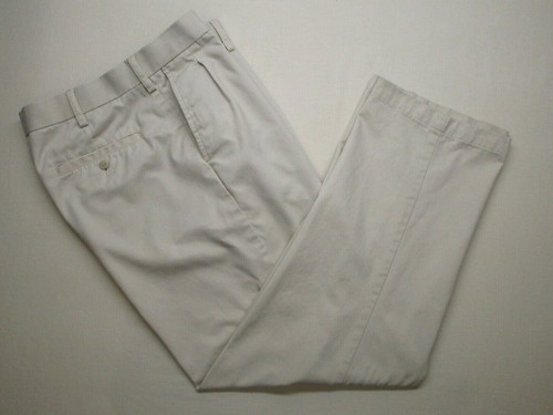 Pantalon Largo Plisados Double Informal Frente Plano Para Hombre Talla  34X32 | eBay