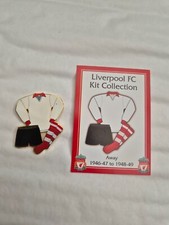 LIVERPOOL DANBURY MINT KIT COLLECTION 1946-47 AWAY SHIRT ENAMEL PLAQUE BADGE