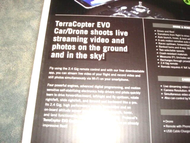 PROTOCAL TERRACOPTER EVO CAR/DRONE with LIVE STREAMING CAMERA - Image 3 of 4