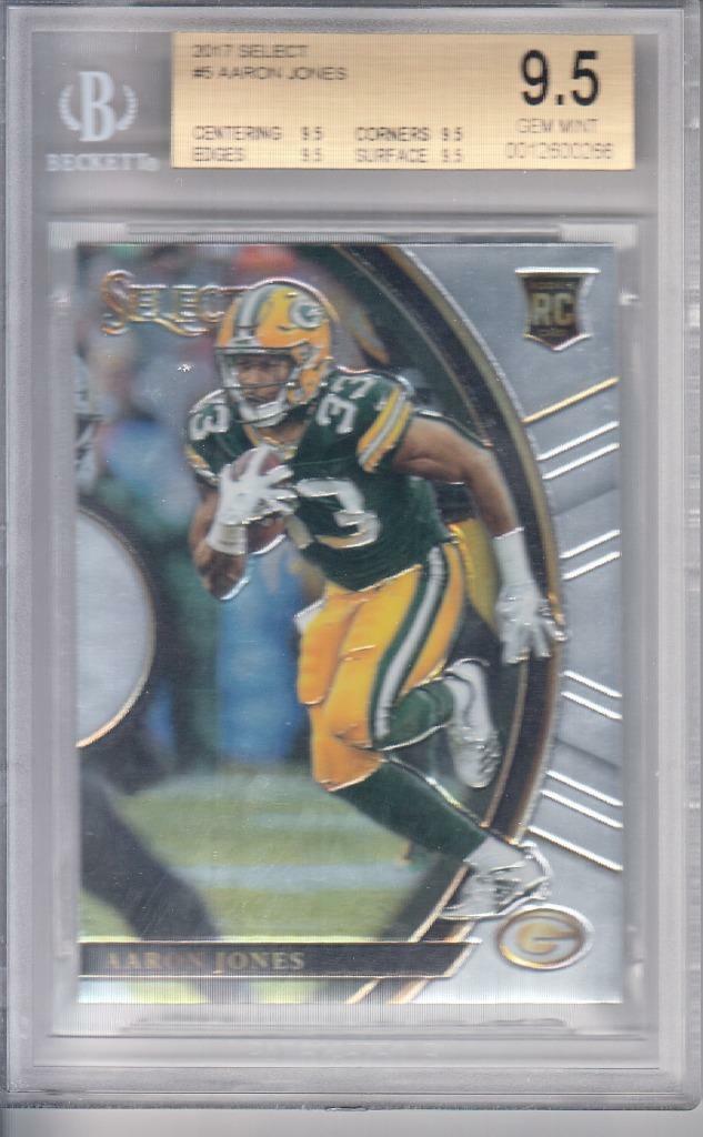 2017 Select Concourse #5 Aaron Jones RC Packers BGS 9.5 266