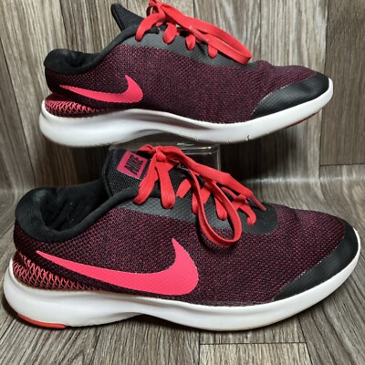 New Women's Nike Flex Experience RN Black/Racer Pink/Wildcherry Sz 8W 