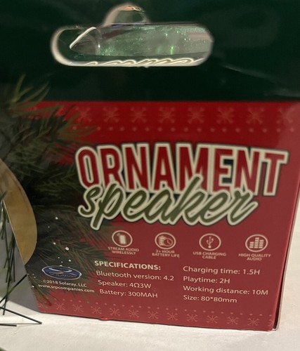 Christmas Solaray Ornament Bluetooth 4.2 Wireless Speaker Christmas Tree Decor - 第 6/7 張圖片