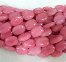 Beauty 10x14mm Pink Morganite Oval Gemstone Loose Beads Jewelry DIY 15" Strand