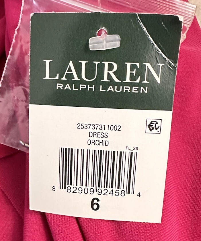 NWT Lauren Ralph Lauren LRL Womens Sleeveless Pink Dress Gown Size 6 thumbnail 8