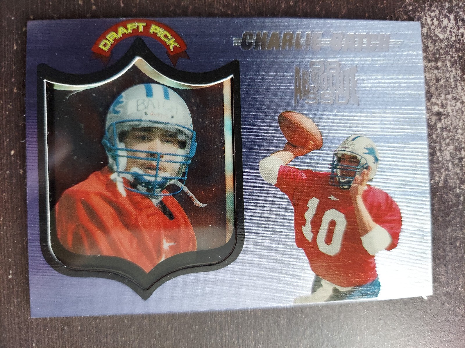 1998 Playoff Absolute SSD Hobby - Charlie Batch - #59 Rookie RC