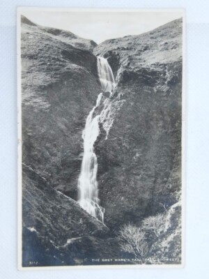 RP Postkarte: Der graue Stutenschwanz Wasserfall Nr. Moffat, Schottland - unbespielt
