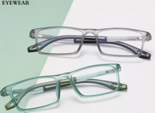TR90 Square Anti Blue Light Eyeglasses For Men Women Clear Lens Glasses Frames