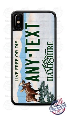 New Hampshire Personalized License Plate Phone Case For iPhone 11 Samsung LG etc