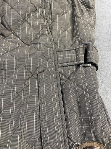Ariat Vest Womens Medium Grey Pinstripe Cowgirl Quilted Rodeo Outdoor Western - Picture 10 of 13