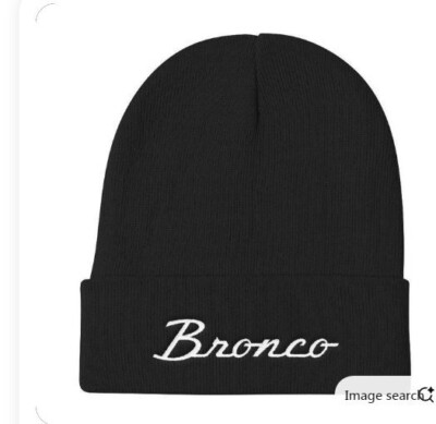 Ford Bronco Knit Beanie Pillow Line Knit Pom Pom Beanie – Ford Bronco | American  main image 4