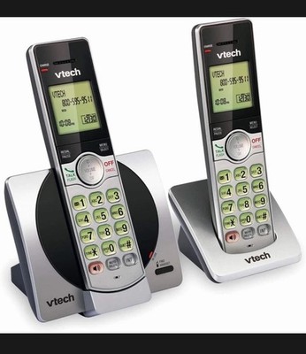 VTech CS6919-2 DECT 6.0  Cordless Phone Caller ID Call Waiting 2 Handsets Silver