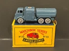Matchbox Lesney #73A-1 10 Ton Pressure Refueller GPW 1959 w/Original Type B Box