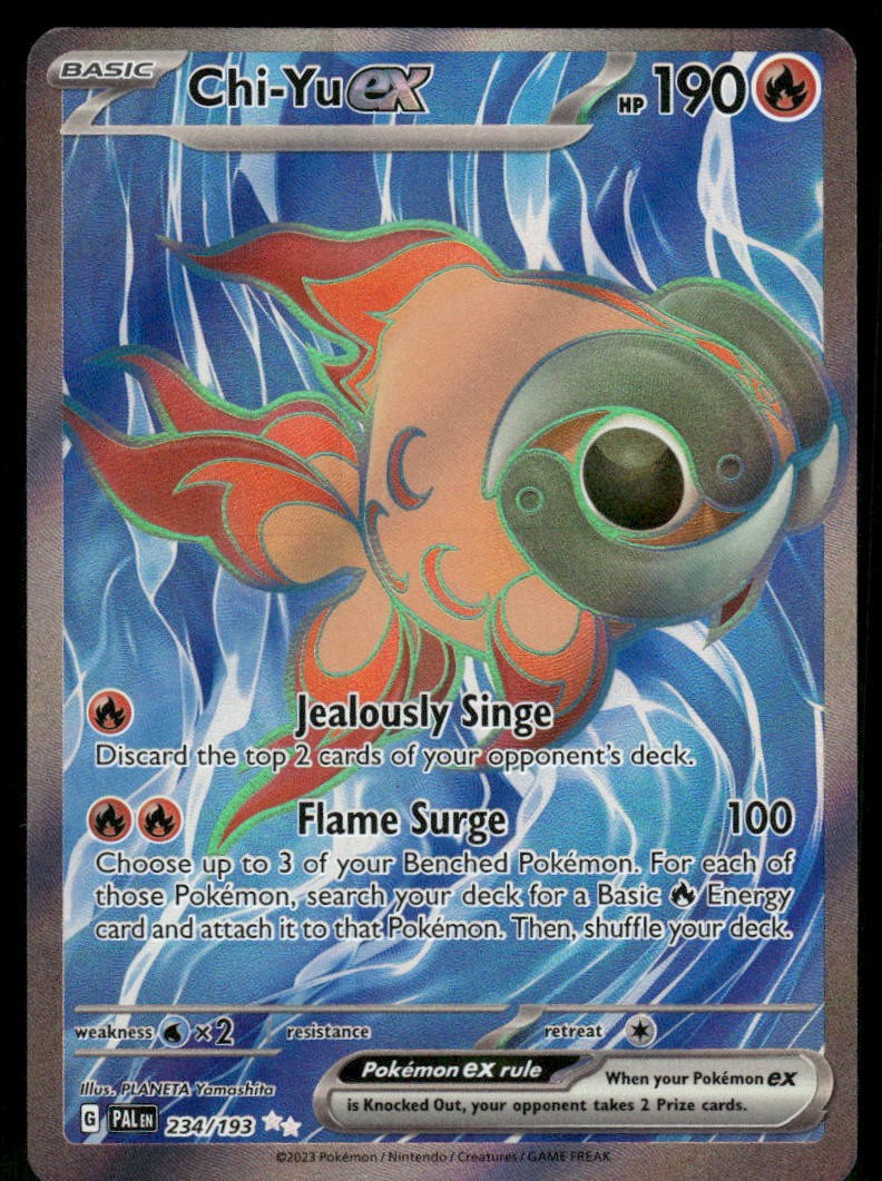 2023 Chi-Yu ex - 234/193 Ultra Rare Holo NM/Mint SV02: Paldea Evolved Pokémon