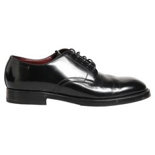 DOLCE & GABBANA Shoes Black Leather Lace Up Derby Dress Formal EU43/US10 1120usd