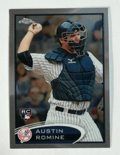 2012 Topps Chrome #156 Austin Romine New York Yankees RC Baseball Rookie Card