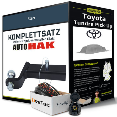 Anhängerkupplung starr für TOYOTA Tundra Pick-Up +E-Satz NEU ABE PKW
