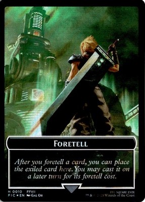 MTG FIC Commander: FINAL FANTASY Foretell // Treasure Double-Sided Token (Surge