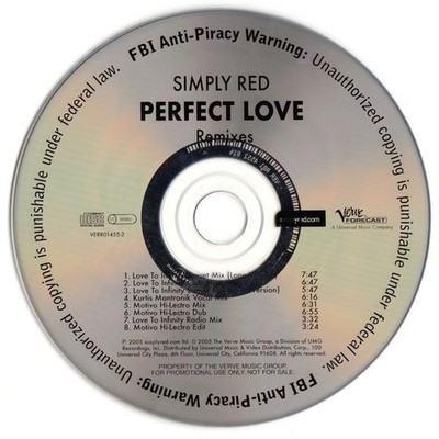 Simply Red   Perfect Love (Remixes) (CD, Single Promo) VG +
