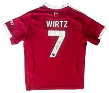 FLORIAN WIRTZ Rare Hand Signed 25/26 Liverpool Home Football Shirt #7 COA