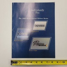 1982 Buick Riviera T Type Car Brochure Regal Somerset Lesabre Fe Dealer Sales
