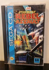 Star Wars Rebel Assault Sega CD Complete. 1993 Lucas Arts.