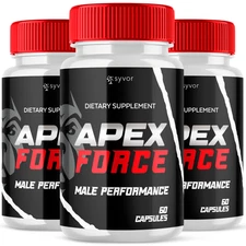 Apex Force Pills for Men Max Strength Apex Force Formula Supplement 180 Capsules
