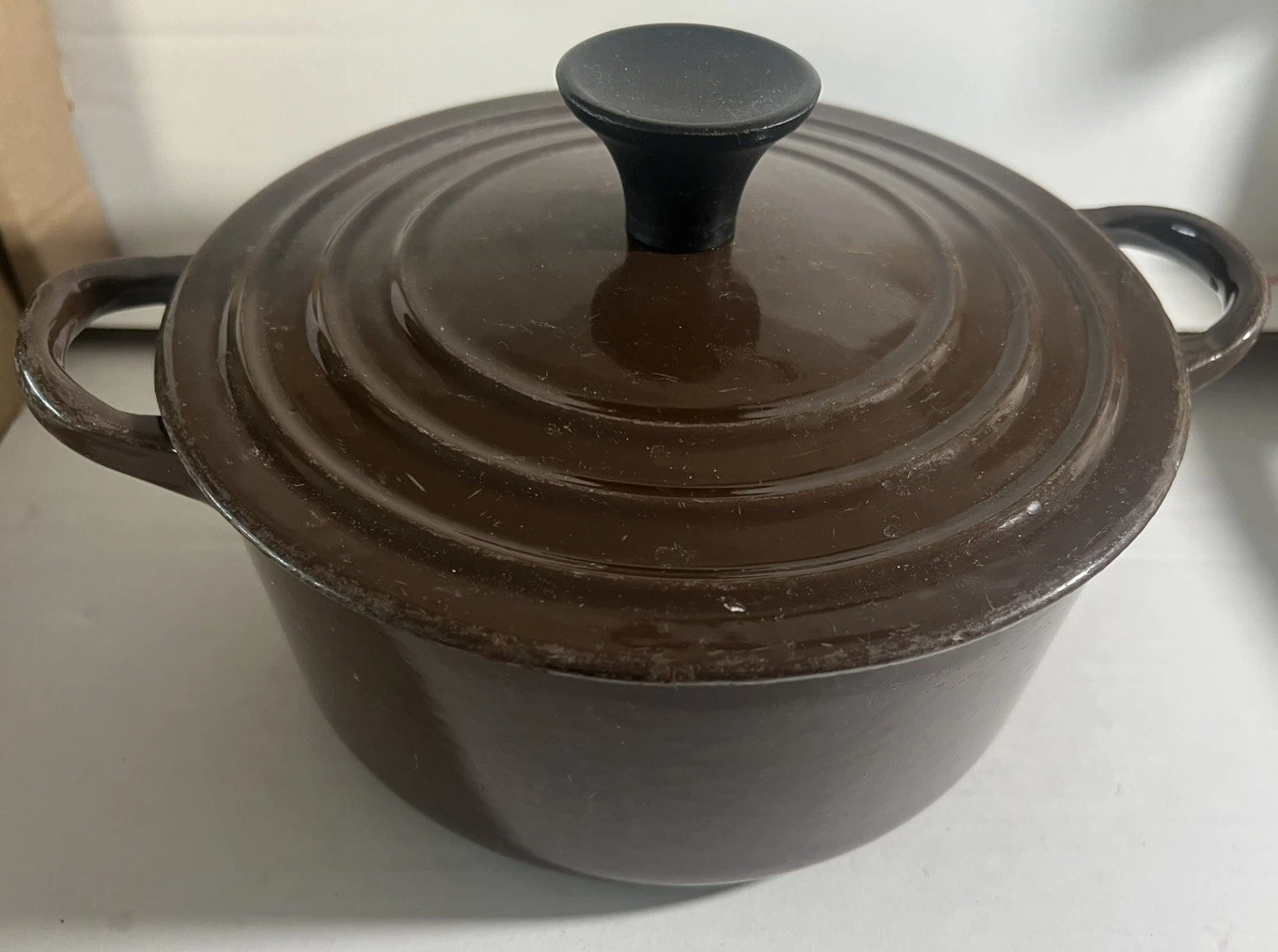 Vintage LE CREUSET B Round Cast Iron Dutch Oven + Lid Brown
Opens in a new window or tab