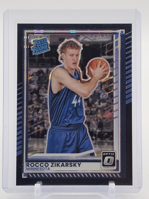 ROCCO ZIKARSKY 2025-26 DONRUSS OPTIC RATED ROOKIE BLACK PANDORA /15 #32 Q3694