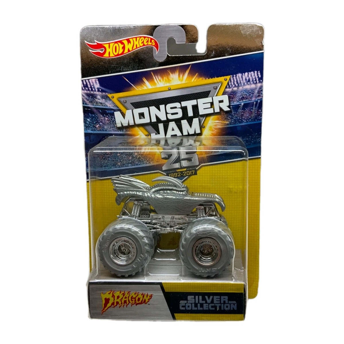 Monster Jam Dragon Silver Series 25th Anniversary 2017 Retired Hot