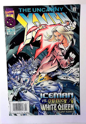 Uncanny X-Men #331 1996 Marvel 7.5 Newsstand Iceman White Queen Emma Frost Comic