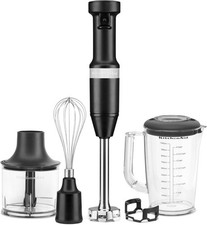 KitchenAid Variable Speed Corded Hand Blender with Accessories - KHBV83BM