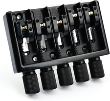 Black 5 String Headless Bass High Mass Fixed Bridge System