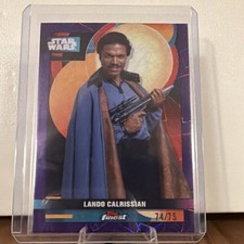 Topps Star Wars Finest Serial Numbered Lando Calrissian F-60 Trading Card 74/75