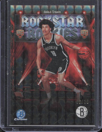 2025-26 Bowman #RR-19 Nolan Traore Rockstar Rookies Orange Geometric /25
