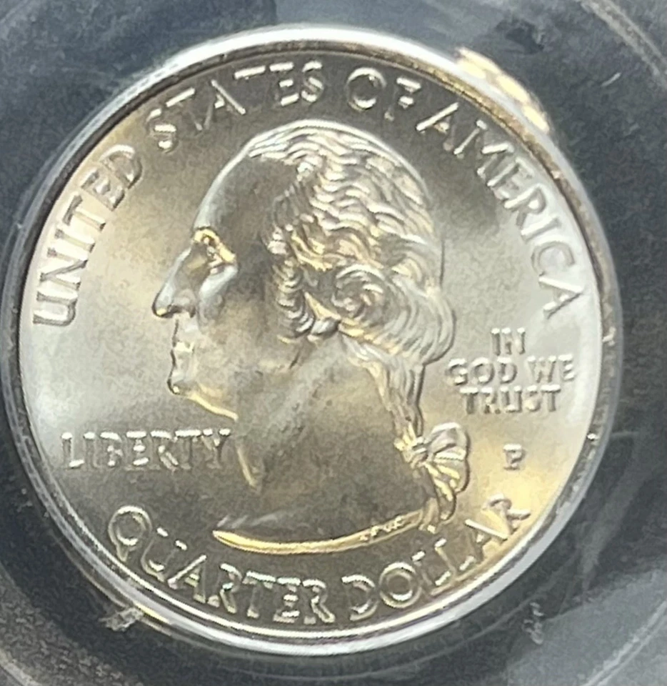 2009-P Satin Finish US Teritories Quarter - American Samoa - PCGS SP68 - Image 3 of 4